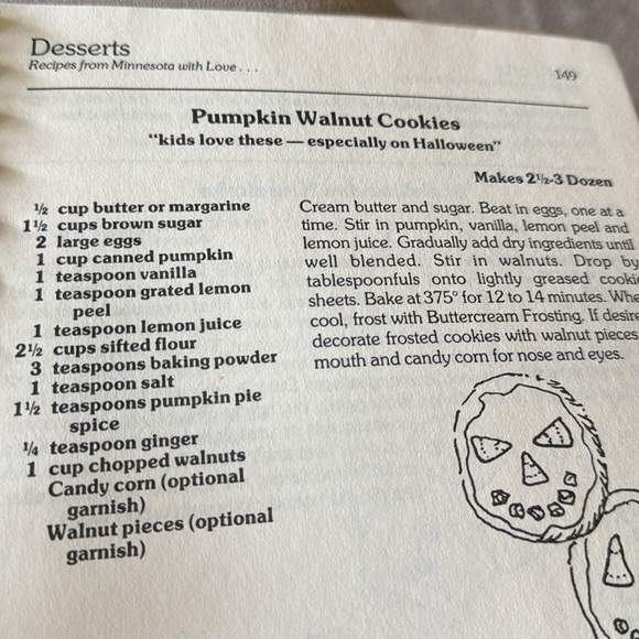 Recipes from Minnesota: with love Vintage 1981 Cookbook Kitchen GUC - Picture 5 of 6